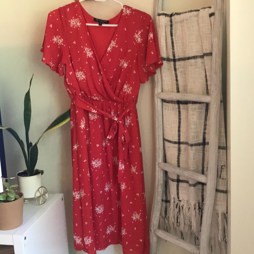 Red Midi dress